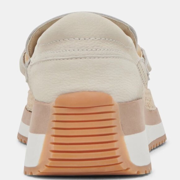 NEW DOLCE VITA Leather Jadah Slip On Sneakers Ivory for women 254 3T7 - Picture 8 of 14